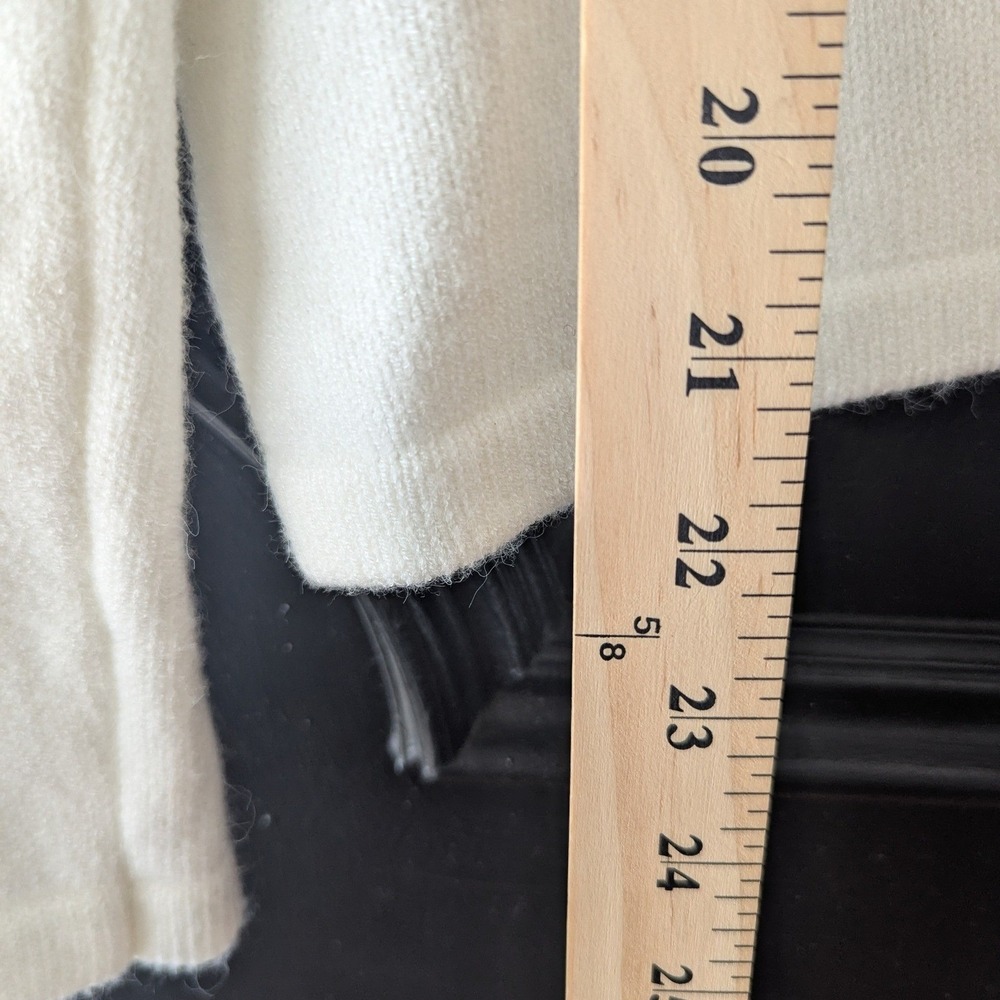 Jack by BB Dakota Sweater Off White Lattice Bell Sleeve Open Knit Sz L - Picture 8 of 10